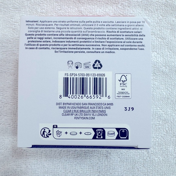 Fenty Skin CHERRY DUB BLAH 2 BRIGHT 5% AHA FACE MASK 75ml BRAND NEW/SEALED - Picture 9 of 10